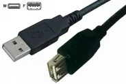  USB 2.0 A/AF 3m Extension cable Black(Cable-143/3HS)