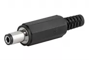    DC Power Jack Plug male connector (5.5x2.5mm 9mm)