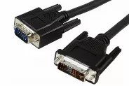  DVI to VGA Cable Black [DB15(M) to DVI-A(M) 1.8m] PVC