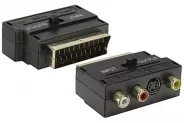  Cable Adapter [SCART(M) to 3 RCA(F) +S-Video(M) +Switch]