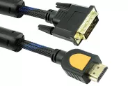 Кабел DVI to HDMI Cable Black/Blue [DVI-D to HDMI 5m] Braid