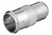Преход за коаксиален кабел адаптер F-connector to F-quick male (F-632)