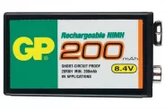 Батерия 8.4V PP3 NiMH battery 200mAh (GP 47.5x25.5x16.5)