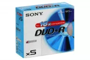 DVD+R 4.7GB 120min 16x Sony (кут. 10mm за 5бр.)