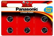 Батерия 3V CR2032 Lithium battery (Panasonic) оп. 6бр за 1бр