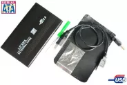 Кутия за твърд диск 2.5'' HDD Enclosure USB2.0 Box Sata (Silver/Black/Blue)