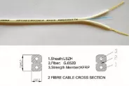 Кабел оптичен Fiber cable 2x2F G652D FTTH 2xFRP LSZH Sheath