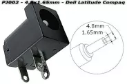  DC Power Jack PJ002 4.8x1.65mm (Dell Latitude Compaq Presario)