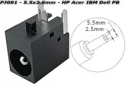  DC Power Jack PJ001 5.5x2.5mm (HP Compaq Acer IBM Dell Fujitsu PB)