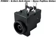  DC Power Jack PJ004 6.5x1.4x4.4mm (Sony Fujitsu Panasonic Getac)