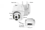 Wifi IP  H.265 5MP FULL HD 1080 audio PTZ auto tracking