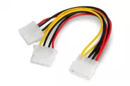  Cable Molex 4pin male to 2x4pin PSU 20cm (Akasa AK-PW-Y-20)