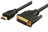  DVI to HDMI Cable Black [DVI-D to HDMI 1m] PVC