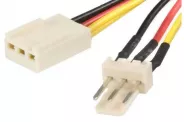  Cable Molex 3pin female to 1fan 3pin male 50cm (Power Extender Fan)