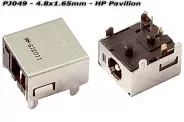  DC Power Jack PJ049 4.8x1.65mm (HP Pavilion)