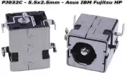  DC Power Jack PJ032C 5.5x2.5mm (Asus IBM Fujitsu HP Compaq)
