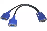  VGA Cable Splitter Y-cable [DM15(M) to 2 DB15(F) 0.2m] VCom