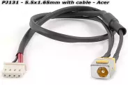  DC Power Jack PJ131 5.5x1.65mm w/cable 20/30 (Acer)
