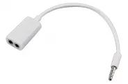  Cable Adapter [3.5mm JACK(M) 4pin to 2x3.5mm JACK(F) 3pin 0.2m]