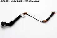  DC Power Jack PJ116 4.8x1.65mm w/cable 16 (HP Compaq Presario)