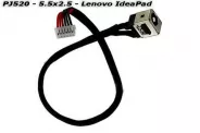  DC Power Jack PJ520 5.5x2.5mm w/cable 17 (Lenovo IdeaPad)