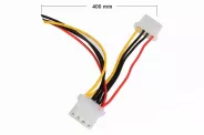  Cable 2 x 4Pin Molex (M) Connector 40cm (ATX PSU Connector)