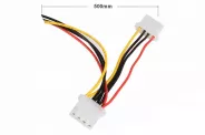  Cable 2 x 4Pin Molex (M) Connector 50cm (ATX PSU Connector)