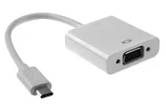  USB Type-C to VGA Cable Adapter Projector [USB-C(M) to VGA(F)]