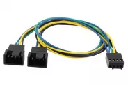  Cable Molex 4pin female to 2fan 4pin male (Y-Split PWM)