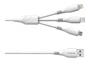  USB to iPhone Micro USB Type-C Data cable Power 2.4A 1.0m DeTech