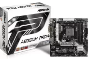   Asrock AB350M PRO4 - AMD AB350 DDR4 PCI-E M2 VGA AM4