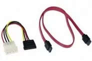  Cable SATA Data + SATA Power L-Type Red (SATA kit cable)