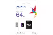   SDXC  64GB Flash Card (A-Data micro UHS-I Class10 Adapter)
