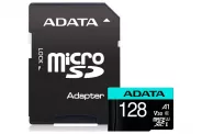   SDXC 128GB Flash Card (A-Data micro UHS-I U3 Cl10 V30S Adapter)
