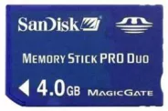   MS ProDuo   4GB Flash Card (SanDisk SDMSPD-4096-A10)