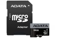   SDXC  64GB Flash Card (A-Data micro UHS-I U3 Cl10 V30 Adapter)