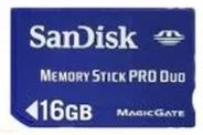   MS ProDuo  16GB Flash Card (SanDisk SDMSPD-16384-A10)