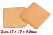   15x15mm - 0.5mm 360-401w (Thermal Pad COPPER)