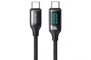  Type-C to Type-C Data 1.2M Fast Charge 100W PD Black (US-SJ546 U78)