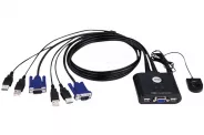  KVM 2-port USB Switch (Aten CS22U)